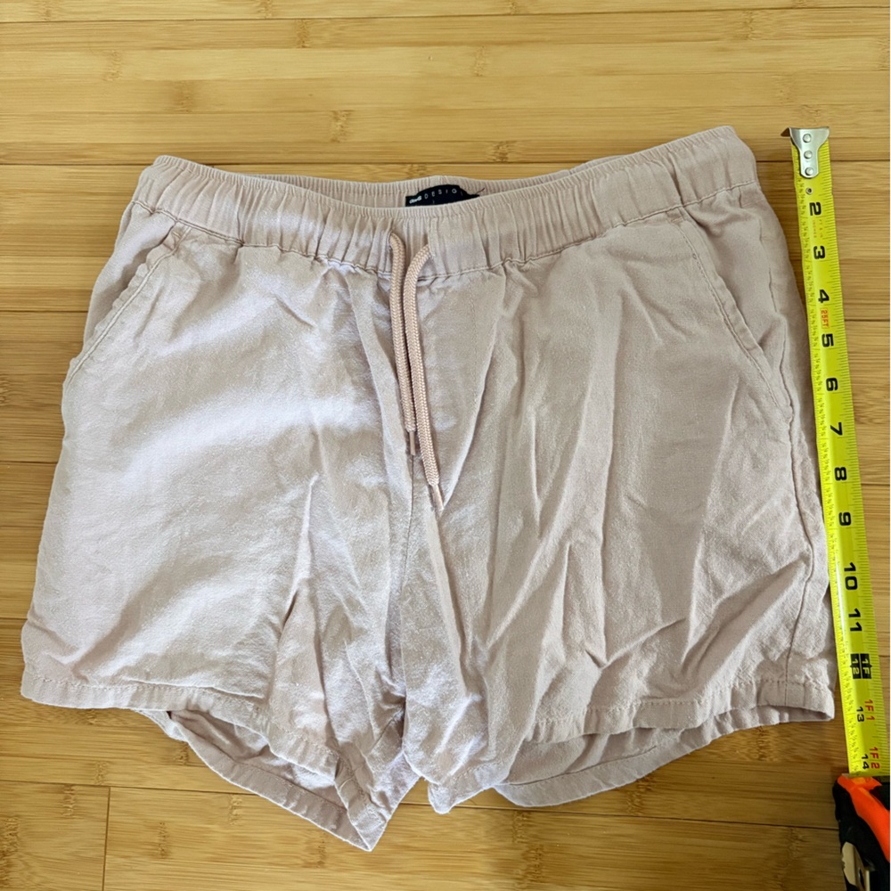 ASOS Pink Drawstring Cotton Blend Men’s Shorts - Picture 5 of 5